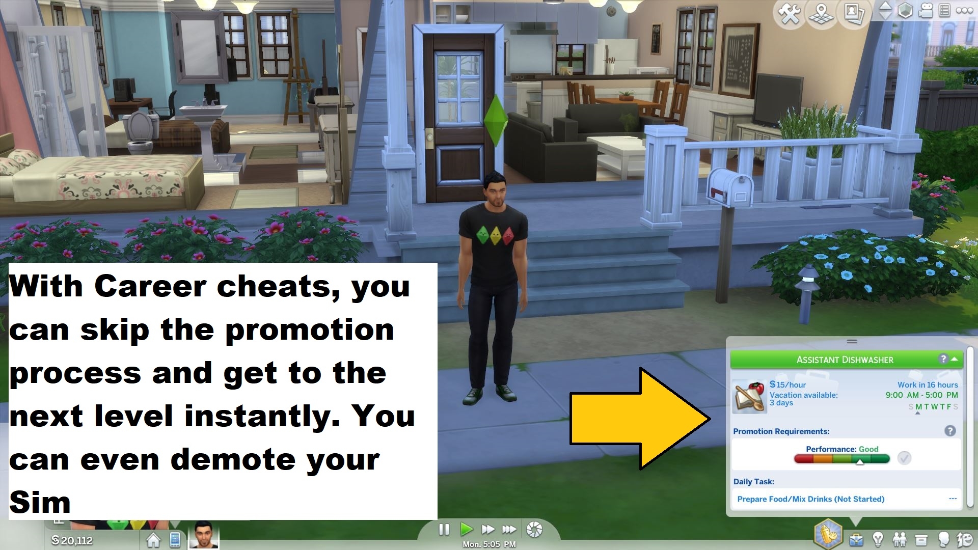 sims 4 work assignment cheat